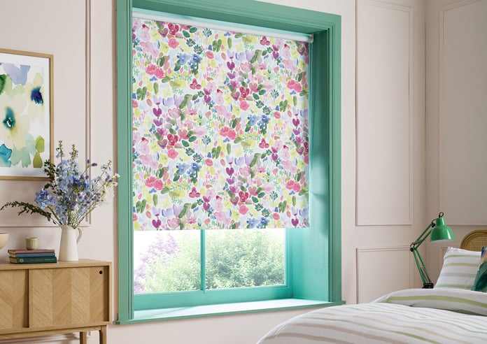 Bluebellgray Flora, Cerise - Roller Blind - Image 5